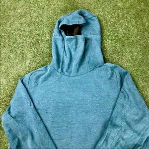 Nike Tech Fleece Funnel Pull Over - Large - Blue Teal